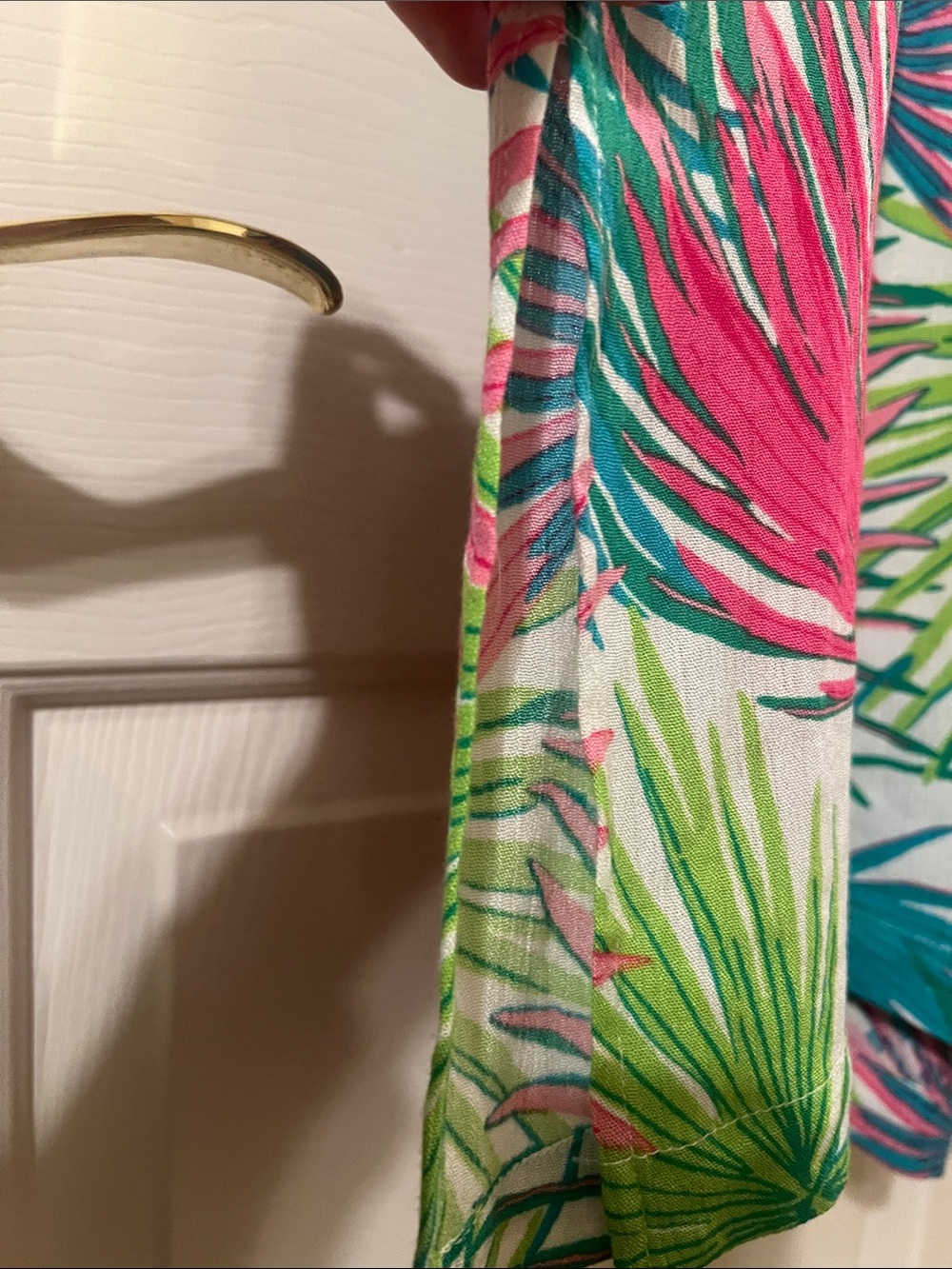 NWOT 🛍️3 for 25 🛍️ Rose & Olive Tropical Pants Pink, Teal & Lime Size Small - Picture 10 of 10